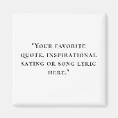 ミニマエレガントリストカスタム引用文 マグネット (正面)