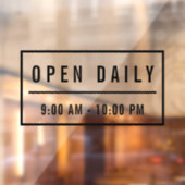 ミニマエレガントリストカフェウェルカムオープンデイリーサイン ウィンドウサイン (シート2)