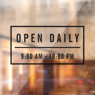 ミニマエレガントリストカフェウェルカムオープンデイリーサイン ウィンドウサイン