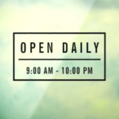 ミニマエレガントリストカフェウェルカムオープンデイリーサイン ウィンドウサイン (シート3)