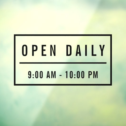 ミニマエレガントリストカフェウェルカムオープンデイリーサイン ウィンドウサイン (シート3)