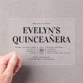 ミニマエレガントリストキンセアニェラ アクリル招待状 (インサイチュ (ポータブル))