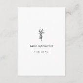ミニマエレガントリストクラシックオリーブボタニカル エンクロージャーカード (正面)