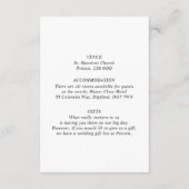 ミニマエレガントリストクラシックオリーブボタニカル エンクロージャーカード (裏面)