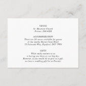 ミニマエレガントリストクラシックオリーブボタニカル エンクロージャーカード (裏面)