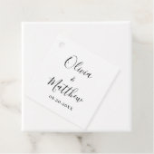 ミニマエレガントリストクラシックホワイト結婚 フェイバータグ (インサイチュ)