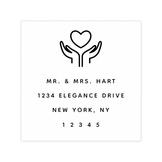 ミニマエレガントリストクラシック差出人住所 セルフインキングスタンプ (デザイン)