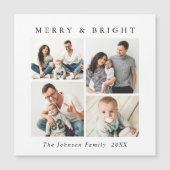 ミニマエレガントリストクリスマス4 PHOTO磁気カード (正面)