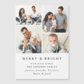 ミニマエレガントリストクリスマス4 PHOTO磁気カード (正面)