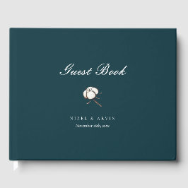 ミニマエレガントリストコットン深いグ結婚リーン ゲストブック