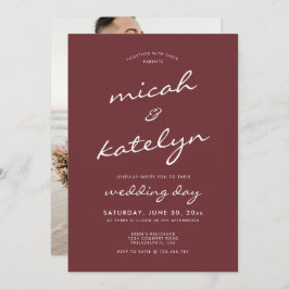 ミニマエレガントリストシナモンバラ結婚ズ 招待状