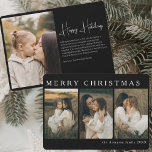 ミニマエレガントリストシンプルのクリスマス4 Photo Black シーズンカード<br><div class="desc">ミニマリストのブラックスクリプトtouchを使用して、あなたのメールにエレガンスの差出人住所ラベルを追加しまエレガントす。これらのラパーソナライズされたベルはお洒落、清潔でミニマルなデザインに黒い書道を備え、あらゆる手紙やパッケージを簡単に飾るスタイリッシュための方法を作り出している。個人の使用やビジネスの対応に最適な、これらのラベルは、すべての封筒を洗練されたステートメントのピースに変える。便利なステッカーシートとして作られているこれらのラベルは美しく実用的であり、彼らが確実に場所に滞在するために強い接着剤と簡単アプリケーションを提供する。おカスタマイズ客様のアドレスを持つ各ラベルを使用して、時間の経過とともに送信メールに洗練救度を追加する。結婚式招待状、ホリデーカード、日常的なメーリングのニーズに最適で、あらゆる大事な行事に対してスタイルと機能を組み合わせている。クラシック、書道フォントおよび高品質プリントにより、ブラックスクリプト差出人住所ラベルは任意の通信に磨かれた仕上げtouchを提供する。あなたはあなたの封筒に個人的な署名を追加する与えか、あなたのビジネスのメールのプロフェッショナルのアップグレードカスタムか、これらのラベルはあなたのメールを楽なエレガンスで高める。</div>