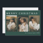 ミニマエレガントリストシンプルのクリスマス4 Photo Green シーズンカード<br><div class="desc">ミニマ祝リストのクリスマス4写真エメラルドグリーンシンプルホリデーカードを使用してタイムレスなエレガンスとシーズン。美しく控えめなこのカードは、洗練された美意識を鑑賞する家族に最適な清潔なモダンデザインで休日の挨拶にクラシックtouchをもたらす。大切な思い出の写真宇宙4枚を搭載し、エメラルドグリーンの洗練された背景で構成されたお気に入りの1年の瞬間のコラージュを作成できる。ミニマルなスタイルで、このホリデーカードはシンプルさと暖かさのバランスを取り、任意のホリデーメッセージのための汎用性の高い選択を作る。その雑然としたレイアウトは、それぞれの写真を輝かせ、家族や友人のために思い出に残る記念すべき記念品を作り出す。エメラルドグリーン伝統的の色はクラシックと感じのブレンドを鑑賞する人に理想的なツイストとコンテンポラリーのクリスマスを追加モダンする。あなたは家族のマイルストーンを共有するか、喜びのスナップショットを共有するか、静かな瞬間にエレガントも、ミニマルなクリスマス4フォトホリデーカードは愛する人とつながる美しい方法を提供する。楽なお気に入りのスタイルでシーズンの魔法をキャプチャするこの風合いの良いプレミアム品質のカードで話をあなたの思い出を行う。</div>