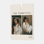 ミニマエレガントリストシンプルの写真のシンプルクリスマス メタルオーナメント (正面左)