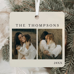 ミニマエレガントリストシンプルの写真のシンプルクリスマス メタルオーナメント