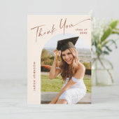 ミニマエレガントリストシンプルの卒業式5写真 サンキューカード (スタンド正面)