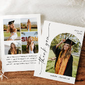 ミニマエレガントリストシンプルの卒業式5写真 サンキューカード