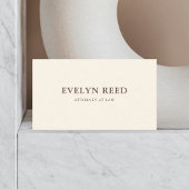 ミニマエレガントリストシンプルベージュ 名刺