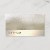 ミニマエレガントリストシンプル高級金ゴールド箔 名刺 (正面)