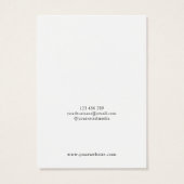 ミニマエレガントリストジュエリー表示カード (裏面)