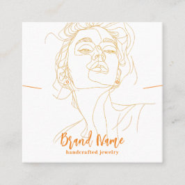 ミニマエレガントリストスケッチジュエリー表示(Vol.1) スクエア名刺