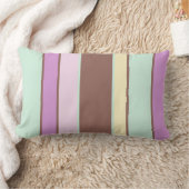 ミニマエレガントリストストライプイースターグカラフルリーン ランバークッション (ブランケット)