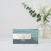 ミニマエレガントリストストライプ,シンプル 名刺 (スタンド正面)