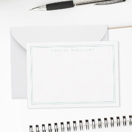 ミニマエレガントリストターコイズ縁ど2 ノートカード