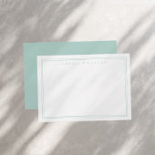 ミニマエレガントリストターコイズ縁ど2 ノートカード