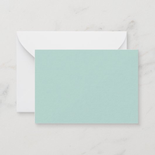 ミニマエレガントリストターコイズ縁ど2 ノートカード (裏面)