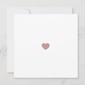 ミニマエレガントリストダスティバラセージ日付を保存 招待状 (裏面)