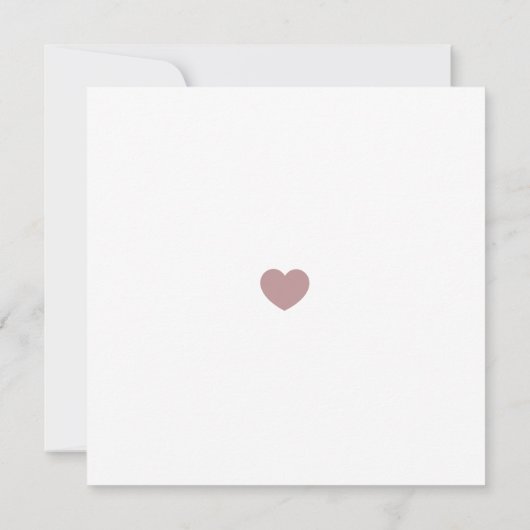 ミニマエレガントリストダスティバラセージ日付を保存 招待状 (裏面)