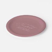 ミニマエレガントリストダスティバラ卒業 ペーパープレート (アングル)