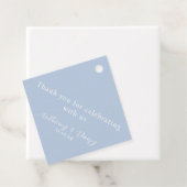 ミニマエレガントリストダスティブルーメッセージカード フェイバータグ (インサイチュ)