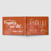 ミニマエレガントリストテラコッタラスト結婚フローラ ゲストブック (全面)