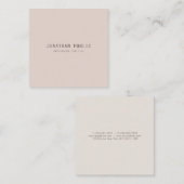 ミニマエレガントリストデザインテンプレートモダントレンディー スクエア名刺 (正面/裏面)