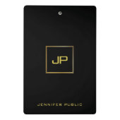 ミニマエレガントリストデザイントレンディーモノグラモダンム ミニクリップボード (裏面)