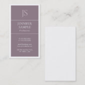 ミニマエレガントリストデザイン優モダンれた平野 名刺 (正面/裏面)