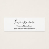 ミニマエレガントリストトレンディーイヤリング表示カード (裏面)