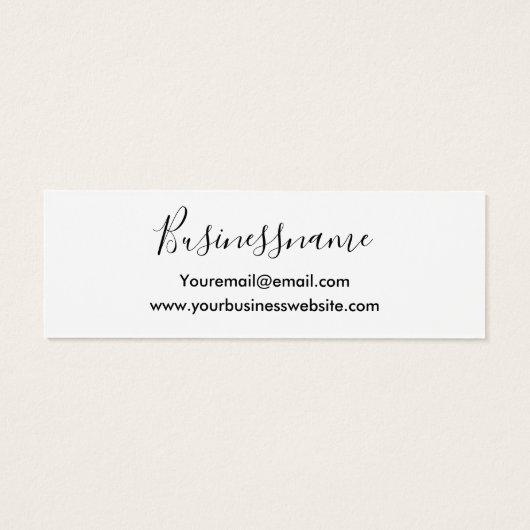 ミニマエレガントリストトレンディーイヤリング表示カード (裏面)