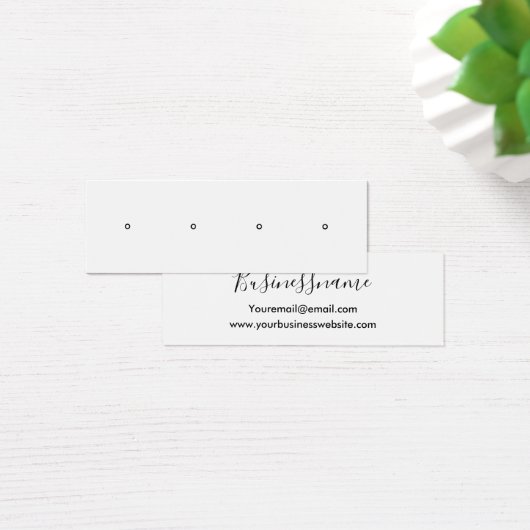 ミニマエレガントリストトレンディーイヤリング表示カード (デスク)