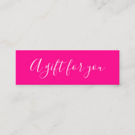 ミニマエレガントリストトレンディーピンク割引カード スキニー名刺