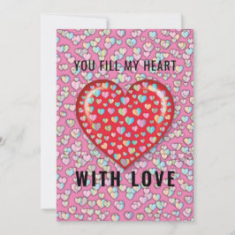 ミニマエレガントリストハートデザイン 招待状