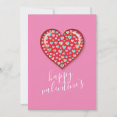 ミニマエレガントリストハートデザイン 招待状 (裏面)