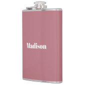 ミニマエレガントリストバラ金ゴールドのホワイトネーム フラスク (左)