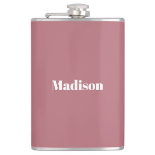 ミニマエレガントリストバラ金ゴールドのホワイトネーム フラスク