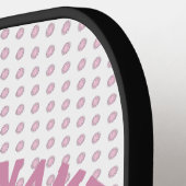 ミニマエレガントリストピックルボールモノグラムデザイン ピックルボールラケット (左詳細)