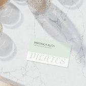 ミニマエレガントリストピレートミントグリーン 名刺