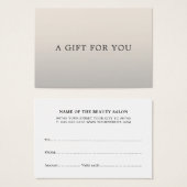 ミニマエレガントリストフェイクシルバーホワイト美しいサロン (正面&裏面)