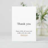 ミニマエレガントリストフェイク金ゴールドハートショップ割引C サンキューカード (スタンド正面)